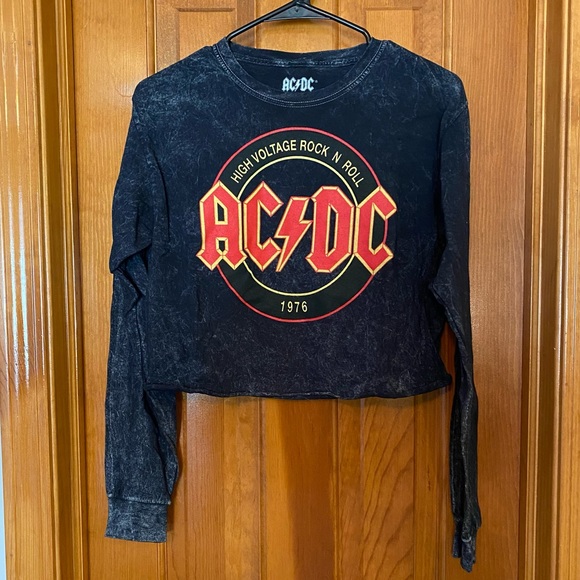 AC/DC Tops - AC/DC Cropped Long Sleeve